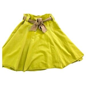 Matilda Jane Olive A-Line Skirt with Tan Bow